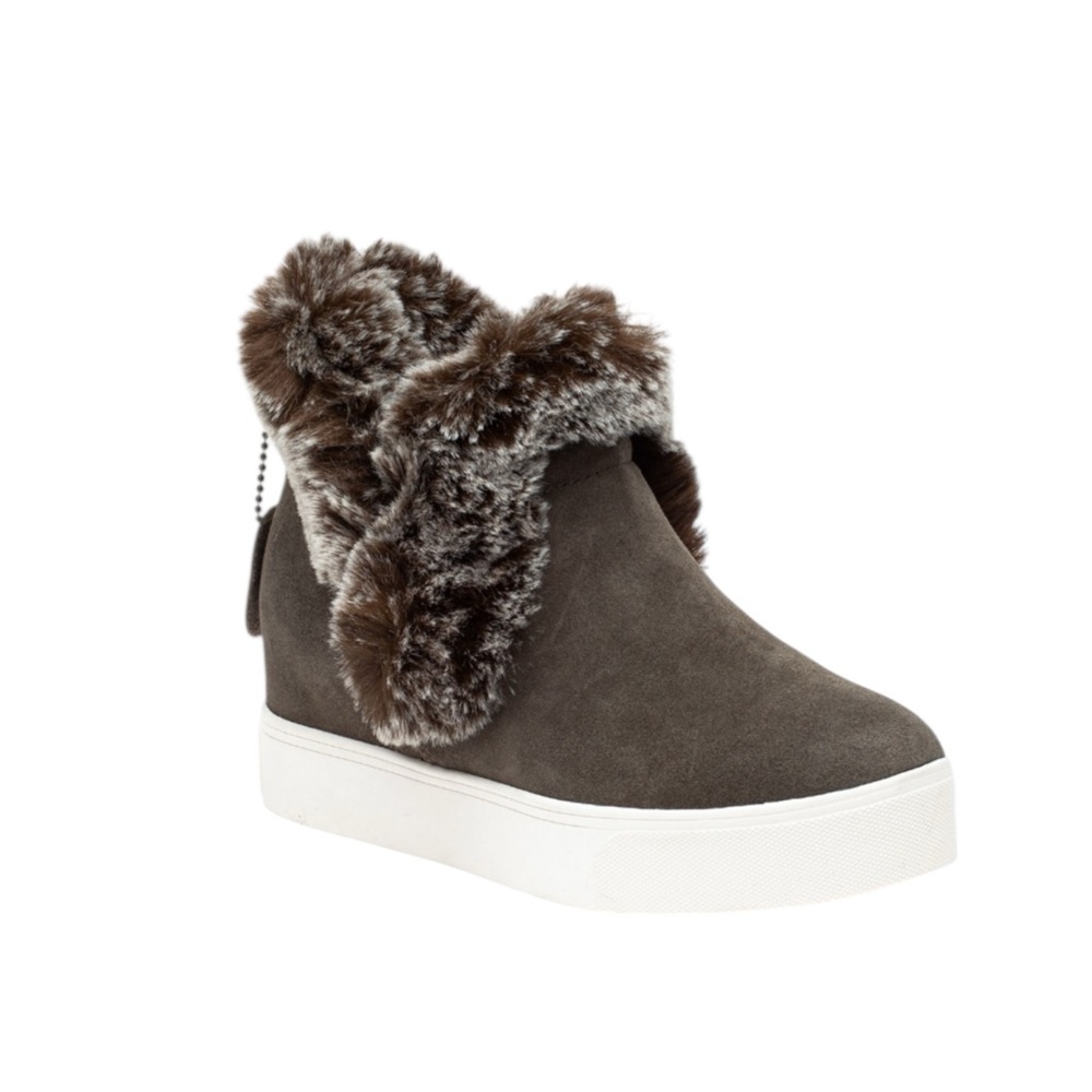 New J/SLIDES Women's Sean Cold Weather Booties Genuine Suede Winter Cozy Warm
